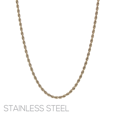 GOLDS STAINLESS STEEL NECKLACE