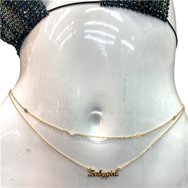 GOLD BABY GILR BODY CHAIN