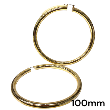 GOLD HOLLOW HOOPS