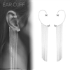 SILVER TASSEL BUTTERFLY EAR CUFF