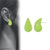 GREEN TEAR DROP EARRING