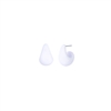 WHITE TEAR DROP EARRING