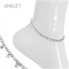 SILVER SINGLE LINE ANKLET