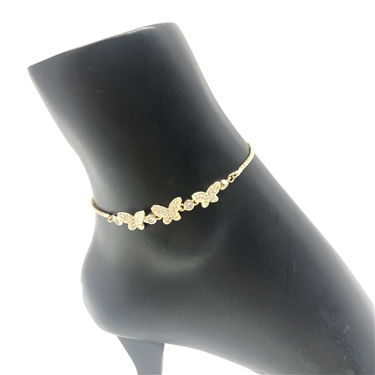 GOLD BUTTERFLY ANKLET