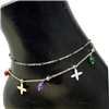 SILVER STAINLESS STEEL ANKLET