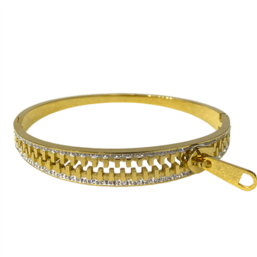 GOLD ZIPPER BRACELET