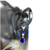 BLUE DANGLING EARRING