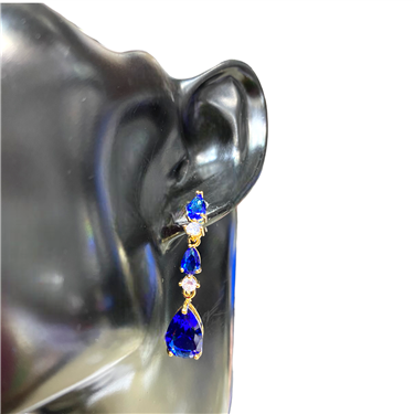 BLUE DANGLING EARRING