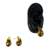 X SMALL GOLD TEAR DROP EARRING