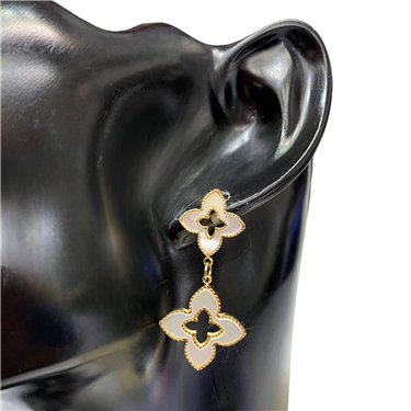GOLD FLORAL EARRING