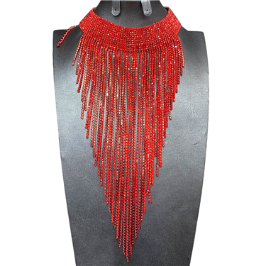 RED CHOKER NECKLACE