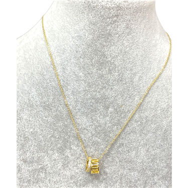 GOLD ROMAN NUMBER NECKLACE