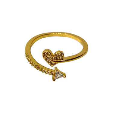 GOLD HEART RING