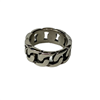 SILVER CUBAN RING