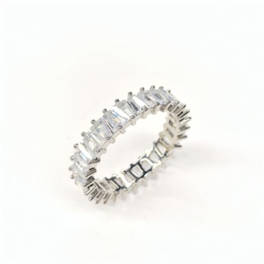 China square crystal ring