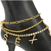 GOLD ANKLET SET