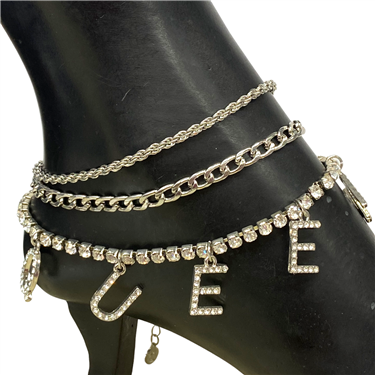 SILVER QUEEN ANKLET