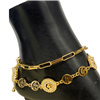 GOLD SMILEY FACE ANKLET