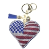 AMERICAN HEART KEYCHAIN