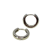 SILVER HUG HOOP EARRING