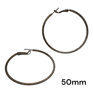 BLACK THIN HOOP