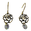 SILVER FLOWER EARRING