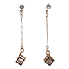 ROSEGOLD SQUARE DANGLING EARRING