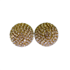 GOLD BALL RHINESTONE EARRING