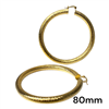 GOLD HOLLOW HOOPS