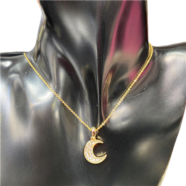 GOLD MOON NECKLACE