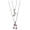 SILVER MUSIC NOTES NECKLACE