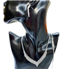 SILVER EVENING NECKLACE SET