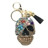 rhinestone skeleton keychain