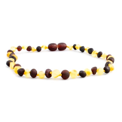 The Amber Monkey Baroque 10-11 inch Necklace - Raw Lemon Raw Chestnut POP