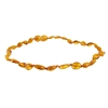 The Amber Monkey Polished Baltic Amber 12-13 inch Necklace - Honey Bean POP