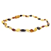 The Amber Monkey Polished Baltic Amber 12-13 inch Necklace - Multi Bean POP