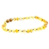 The Amber Monkey Baroque Baltic Amber 12-13 inch Necklace - Raw Pear POP