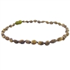 The Amber Monkey Baltic Amber 10-11 inch Necklace - Raw Olive Bean POP