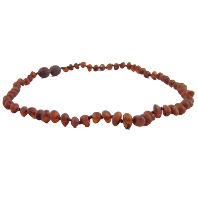 The Amber Monkey Baroque Baltic Amber 12-13 inch Necklace - Raw Chestnut