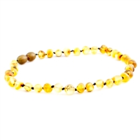 The Amber Monkey Baroque Baltic Amber 12-13 inch Necklace - Raw Pear