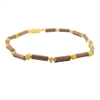 The Amber Monkey Hazelwood & Baltic Amber 5" Bracelet- Milk/Hazelwood