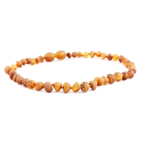 The Amber Monkey Baroque Baltic Amber 12-13 inch Necklace - Raw Cognac