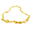 The Amber Monkey Polished Baltic Amber 21-22 inch Necklace - Lemon Bean Discontinued