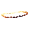 The Amber Monkey Baltic Amber 12-13 inch Necklace - Raw Rainbow Bean