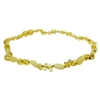 The Amber Monkey Polished Baltic Amber 12-13 inch Necklace -  Lemon Baroque Milk Bean POP