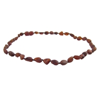 The Amber Monkey Baltic Amber 26 inch Necklace - Raw Chestnut Bean