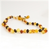 The Amber Monkey Baltic Amber 26 inch Polished Baroque Necklace - Multi