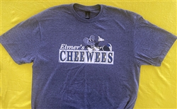 Elmers CheeWees using New Orleans street tile on heather blue t-shirt