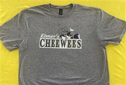 Elmers CheeWees using New Orleans street tile on heather grey t-shirt