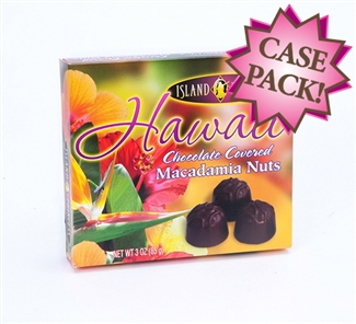 Hawaii Floral Chocolate Covered Macadamia Nuts Small Boxes